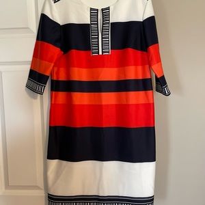 Camryn Signature Navy Orange Shift